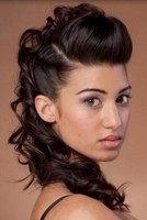 2015 modern prom hairdo pictures with half updo and curls