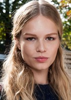 Half-up middle part prom hairstyle pictures
