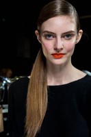 Sleek side ponytail prom hair