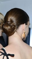 Sleek updo for prom day